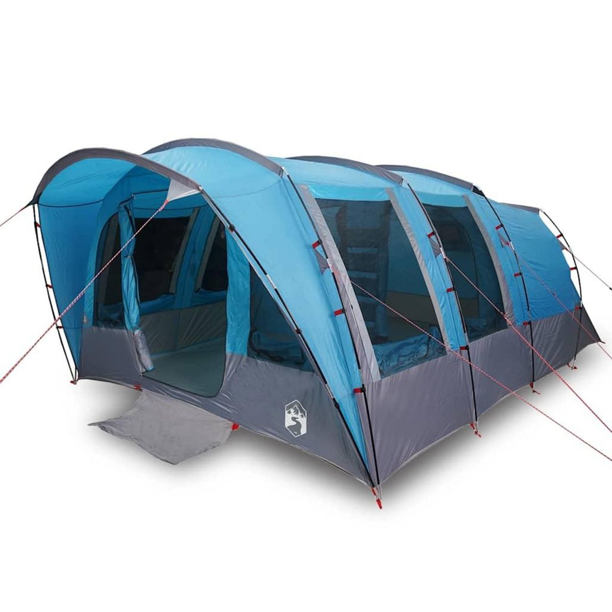 VIDAXL Tente familiale tunnel 8 personnes bleu impermeable