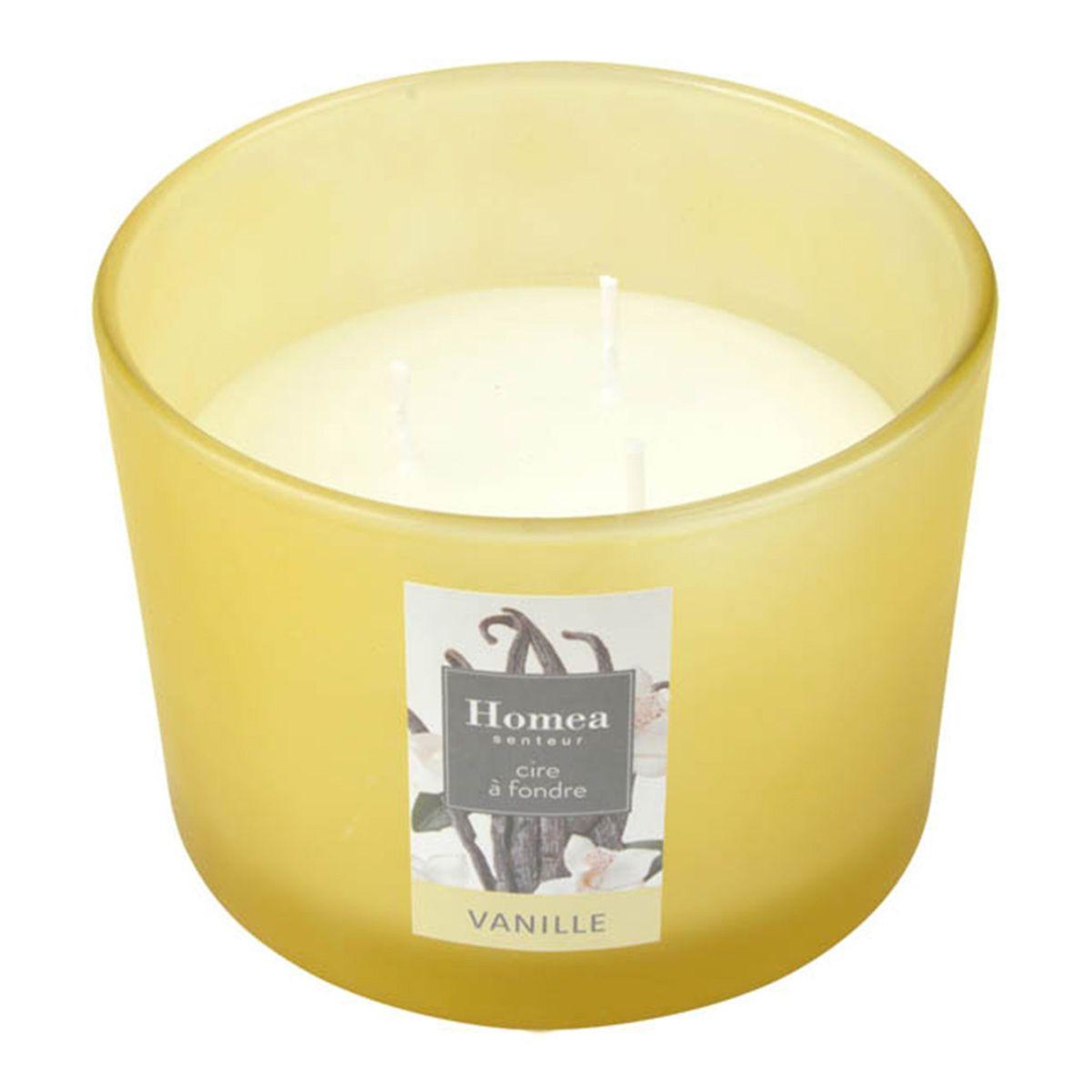HOMEA Bougie Verrine Parfumée  Essentiel II  11cm Vanille