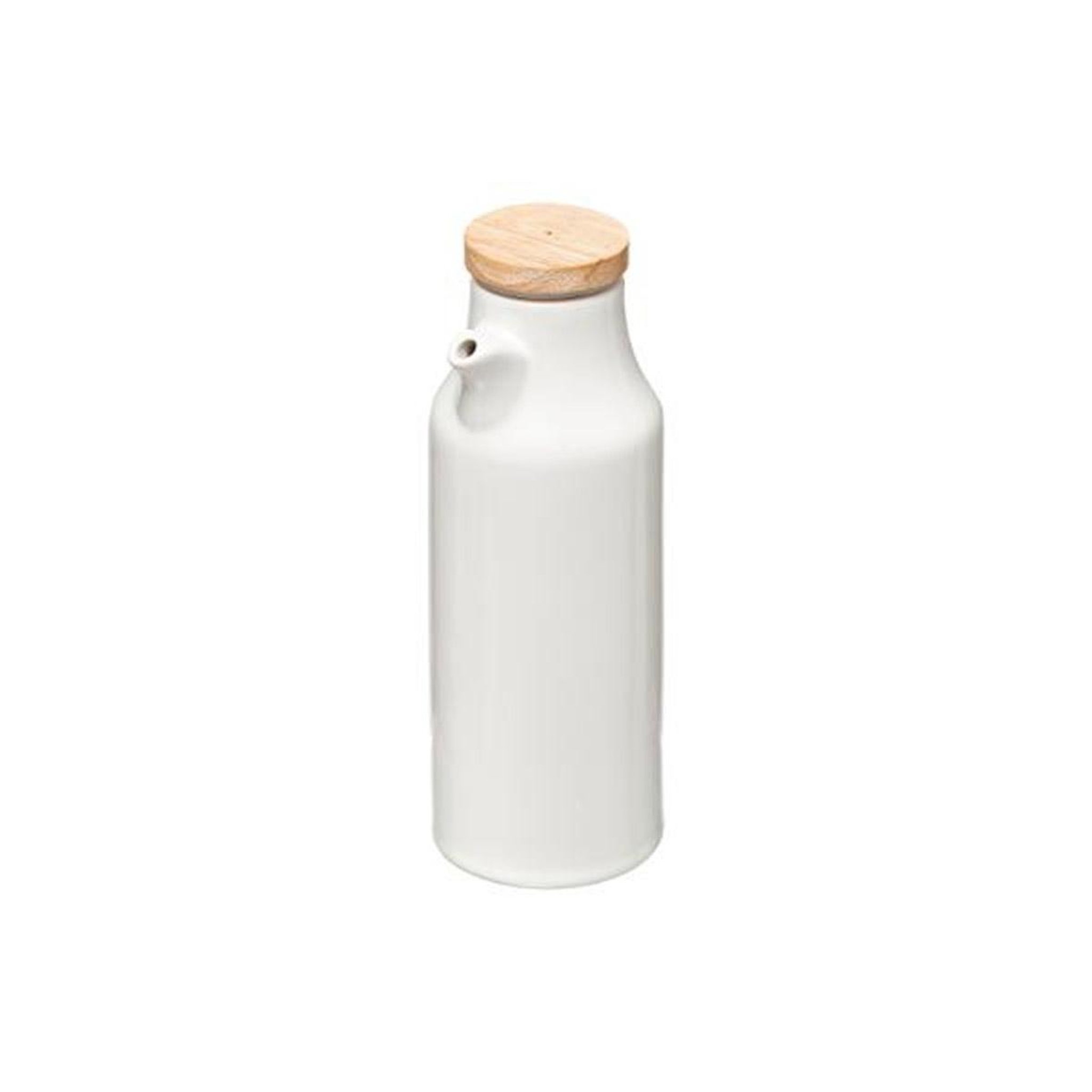 Voir la diapositive 2 : FIVE Ensemble huile & vinaigre  ceramic  18cm blanc