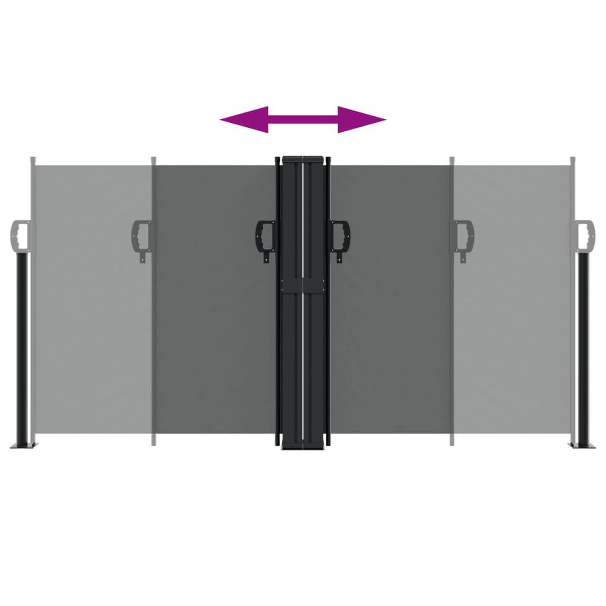 Voir la diapositive 5 : VIDAXL Auvent lateral retractable anthracite 120x1200 cm