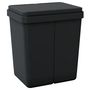Voir la diapositive 5 : VIDAXL Poubelle double anthracite 2x25 L