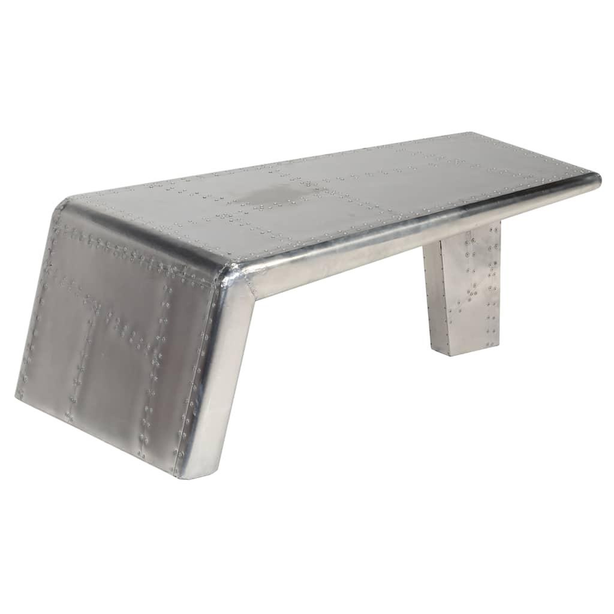 Voir la diapositive 5 : VIDAXL Table basse aviator style d'avion vintage aluminium