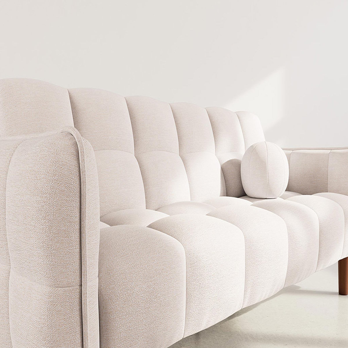 BEST MOBILIER Adam - canapé convertible clic-clac 2 places en tissu texturé
