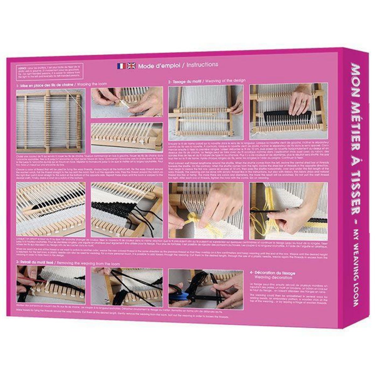 Graine créative Coffret mon métier à tisser - 39 x 28,3 cm