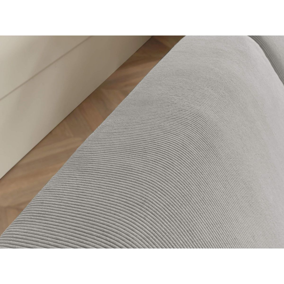 LISA DESIGN Malcom - canapé panoramique d'angle droit - en velours côtelé