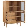 Voir la diapositive 4 : VIDAXL Buffet haut OTTA 85x43x125 cm bois massif de pin