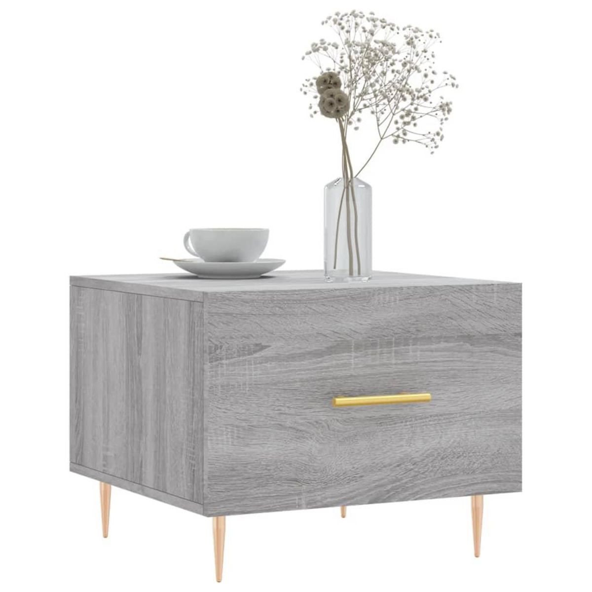 VIDAXL Table basse Sonoma gris 50x50x40 cm Bois d'ingenierie