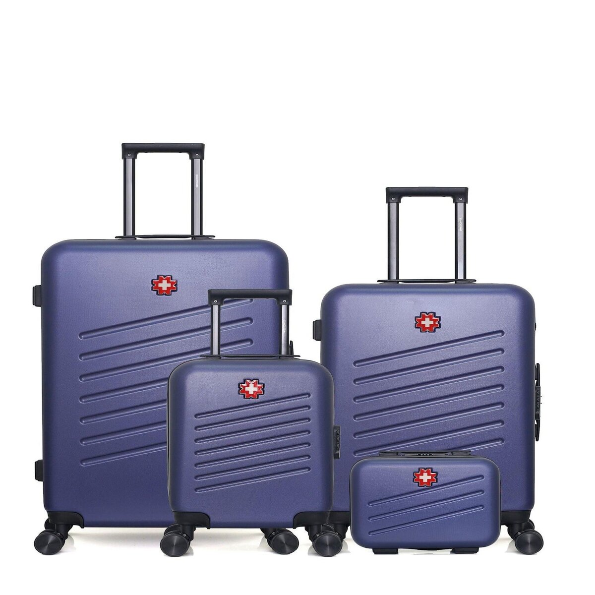 SWISS KOPPER SWISS KOPPER - LOT DE 4 - Valises grand format, weekend, cabine XXS et vanity ZURICH