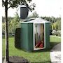 Voir la diapositive 2 : Habitat et Jardin Abri de jardin métal -  Rosas   - 2.71 m² avec panneaux solaires - Vert