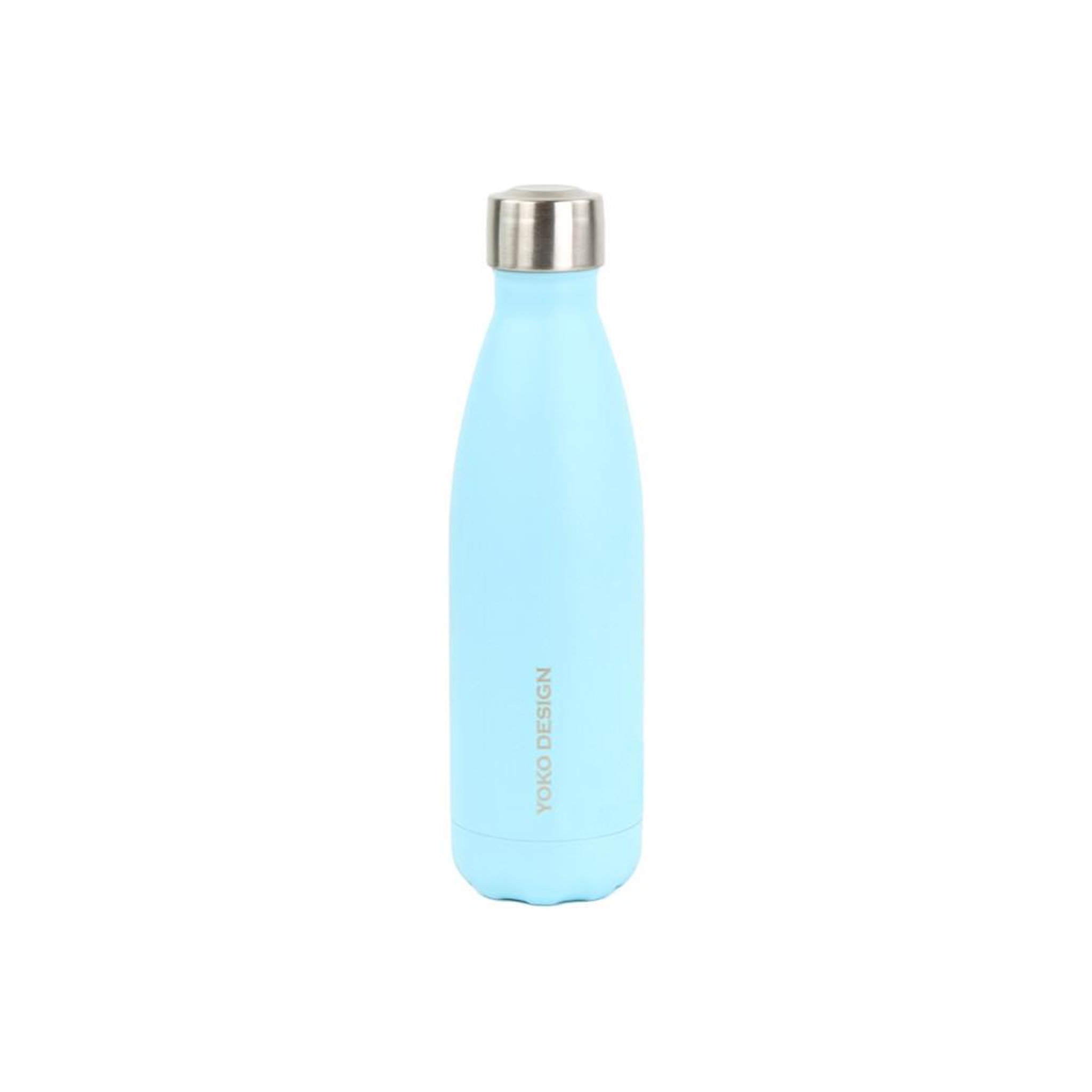 YOKO DESIGN Carafe à eau isotherme 500 ml bleue, double paroi acier inoxydable, sans bpa, bouchon à vis