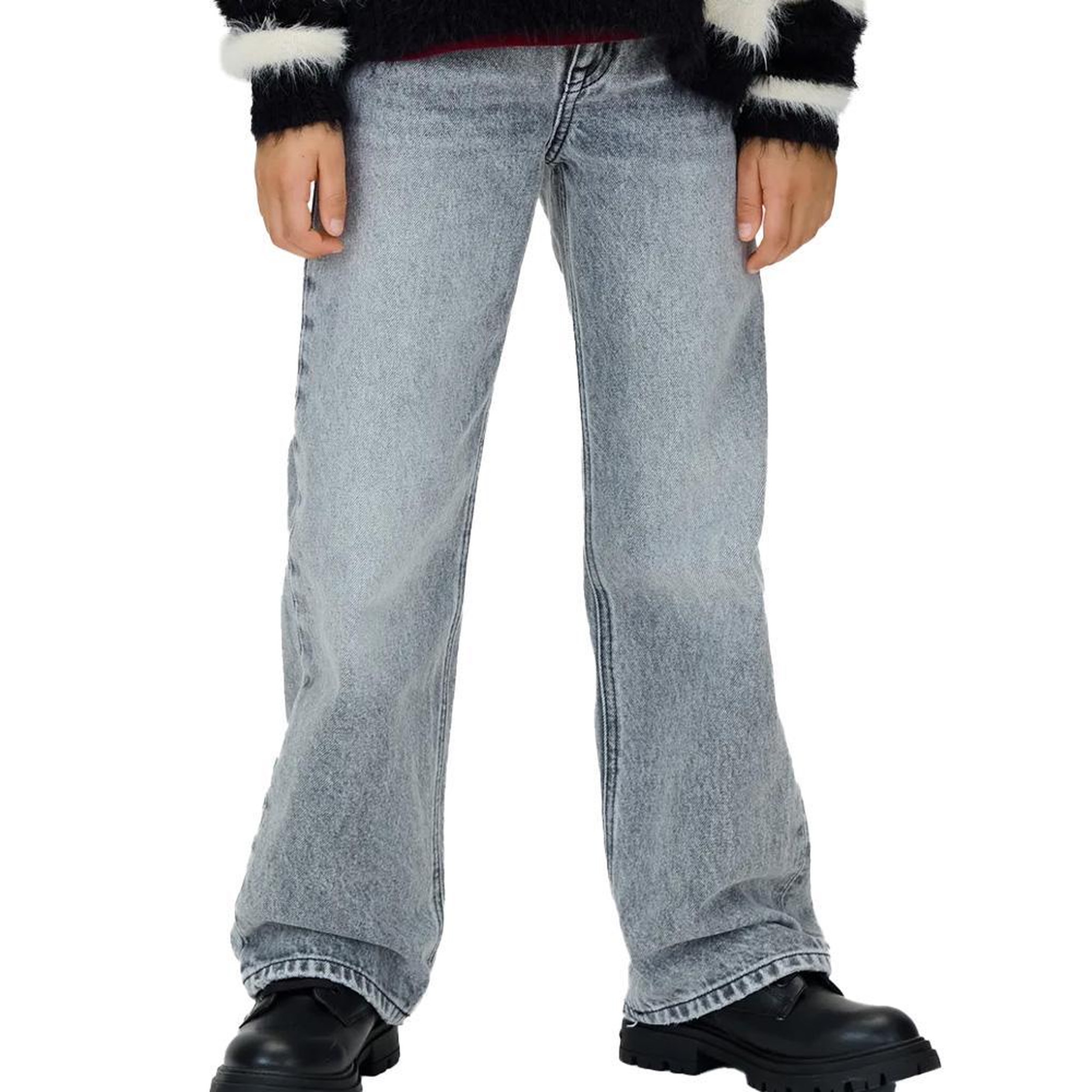 CALVIN KLEIN JEANS Jean loose gris garçon calvin klein jeans washed. Coloris disponibles : Gris