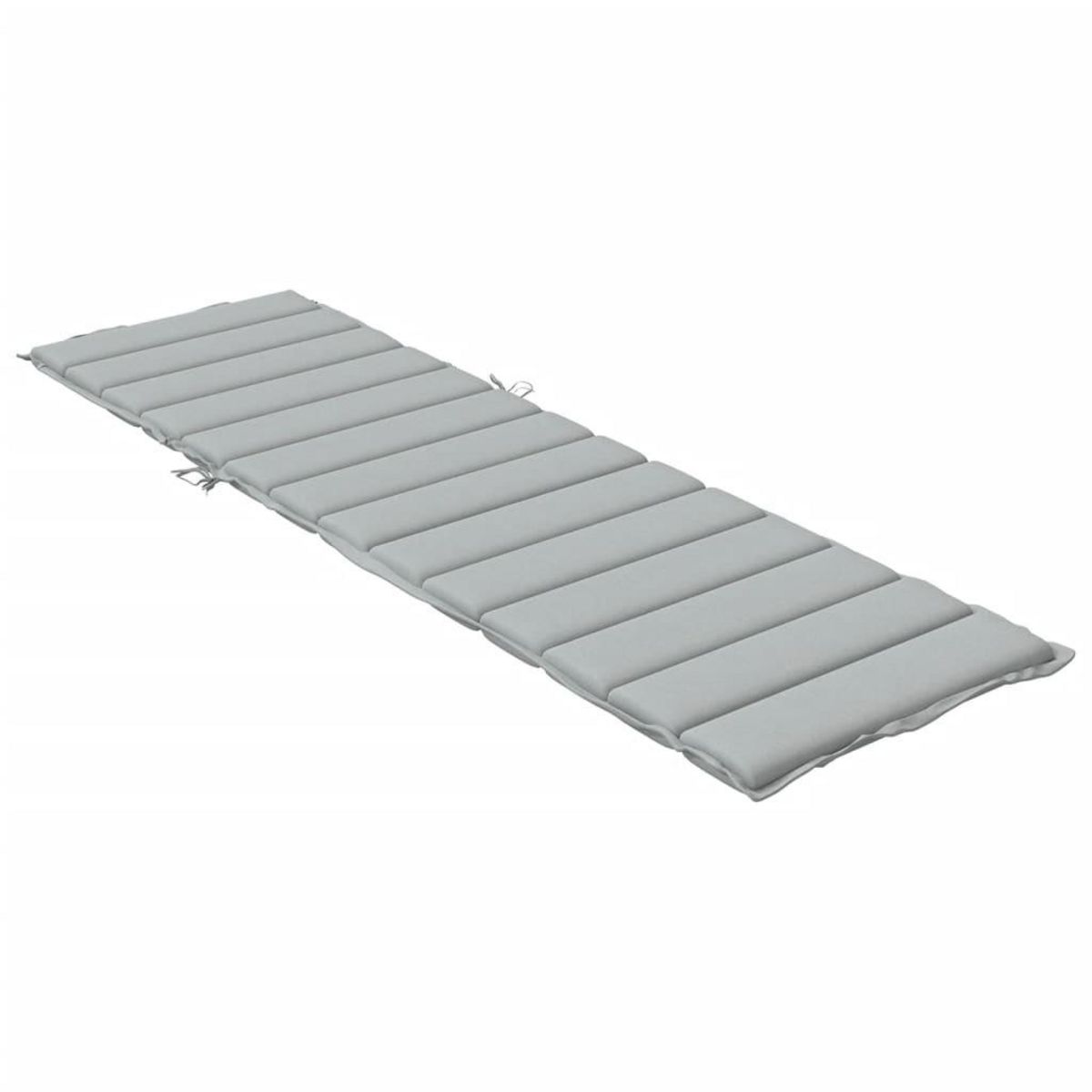 VIDAXL Coussin de chaise longue gris clair melange 200x50x4 cm tissu