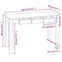 Voir la diapositive 5 : VIDAXL Table console avec 3 tiroirs 80 cm Bois massif