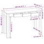 Voir la diapositive 5 : VIDAXL Table console avec 3 tiroirs 80 cm Bois massif