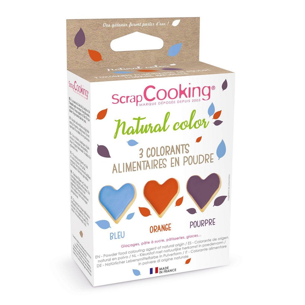 ScrapCooking Kits de colorants alimentaires Bleu/Jaune/Vert/Rouge