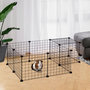 Voir la diapositive 2 : PAWHUT Cage parc enclos pour animaux domestiques L 106 x l 73 x H 36 cm bords arrondis fil métallique noir 55