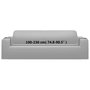 Voir la diapositive 6 : VIDAXL Housse extensible de canape 2 places Gris Jersey de polyester