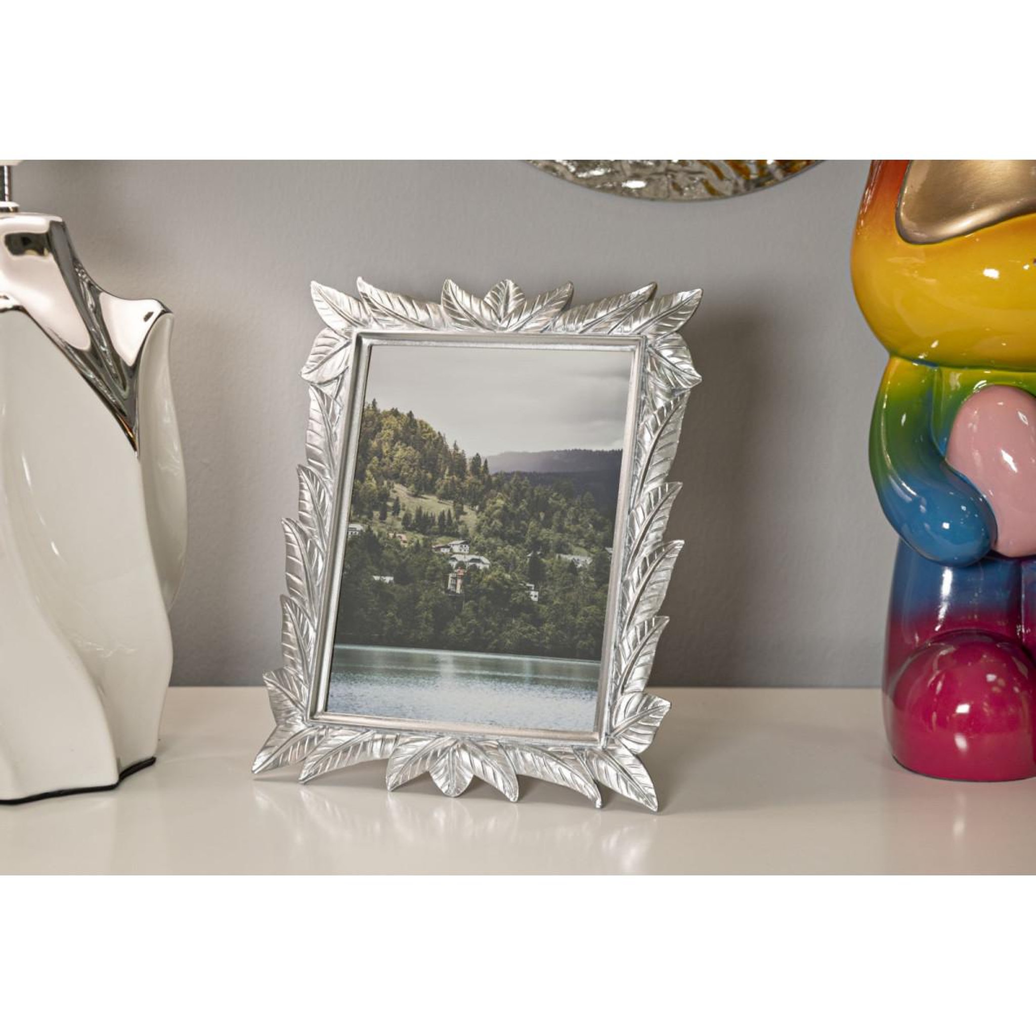 Voir la diapositive 5 : Paris Prix Cadre Photo Déco  Leavy  15x20cm Argent