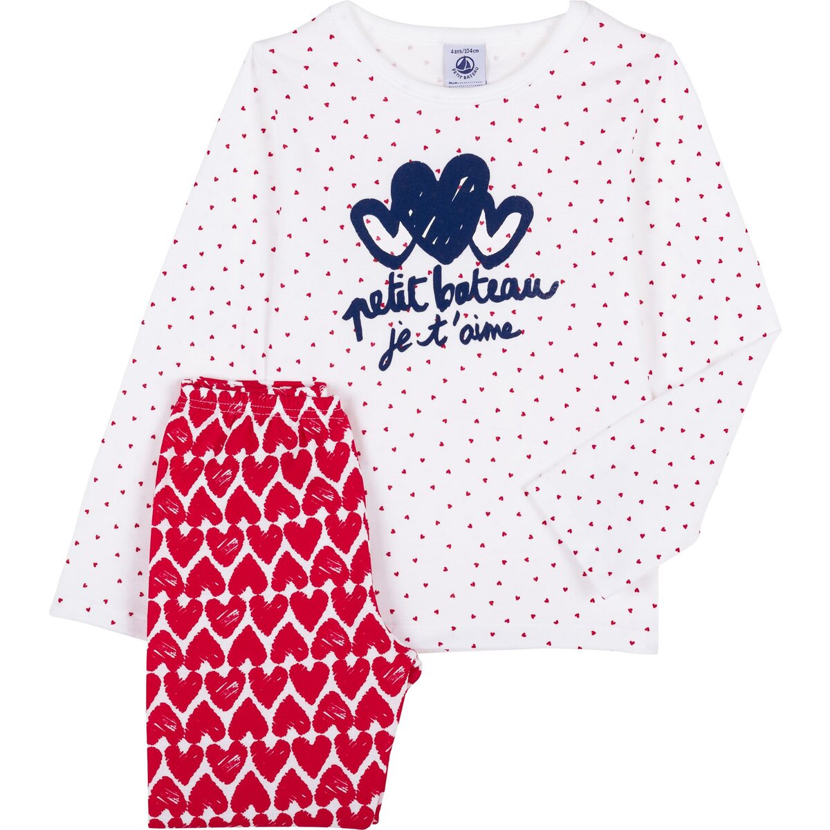 PETIT BATEAU Ensemble pyjama fille pas cher 