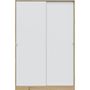 Voir la diapositive 3 : MARKET24 Armoire TOP - Décor chene - 2 Portes coulissantes - L120 x H200 x P50 cm