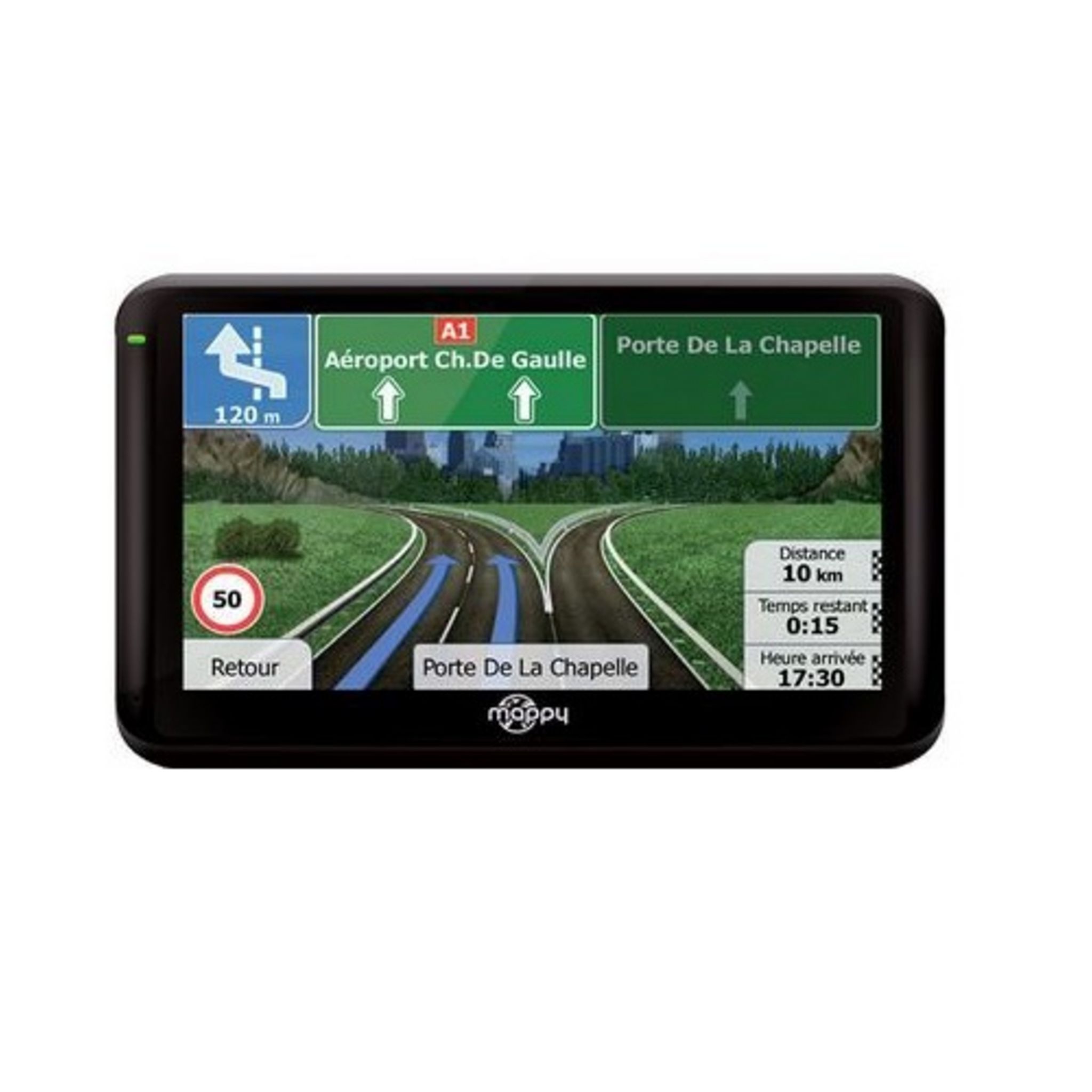 GPS Mappy Mini 330 Moto Avec Guide Du Routard Intégré
