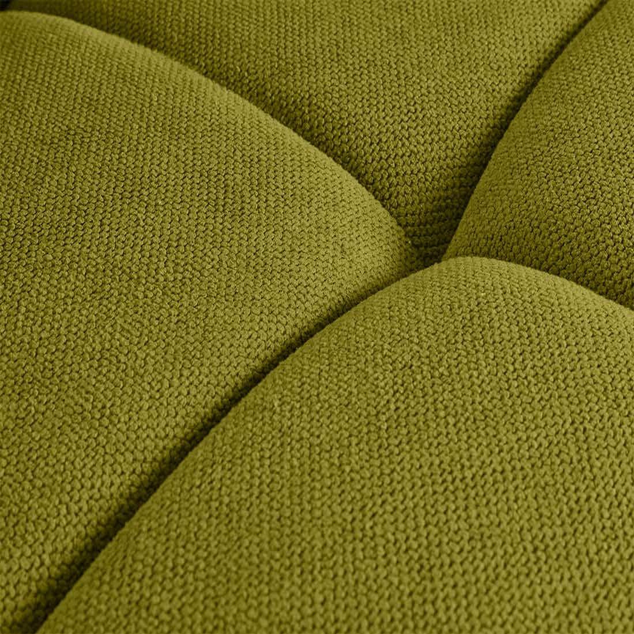 Voir la diapositive 6 : BEST MOBILIER Ray - canapé droit 4 places avec double méridienne - assise profonde - en tissu texturé