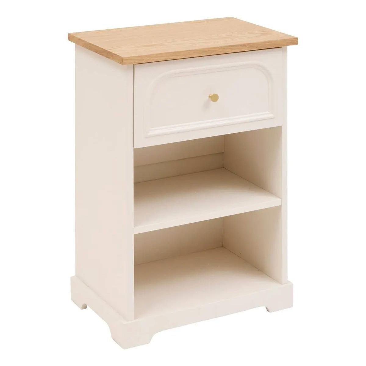 ATMOSPHERA Table de Chevet Avec Tiroir  Mohéa  67cm Ivoire