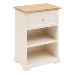 ATMOSPHERA Table de Chevet Avec Tiroir  Mohéa  67cm Ivoire