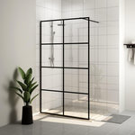 VIDAXL Paroi de douche avec verre ESG transparent 100x195 cm Noir