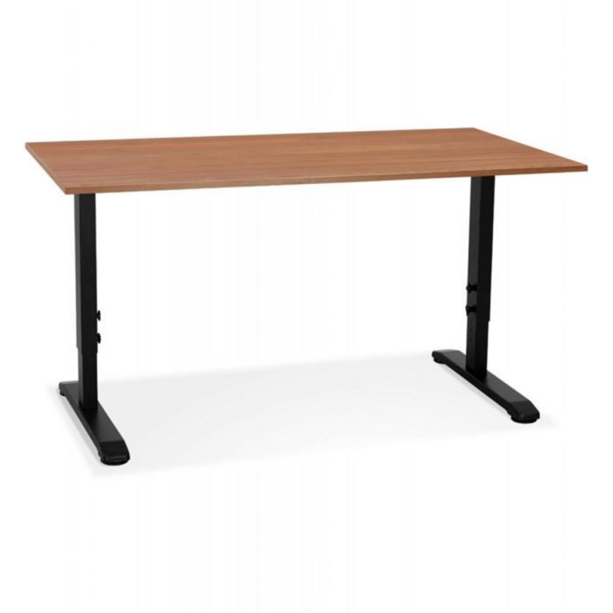 Paris Prix Bureau Hauteur Réglable  Mathew  160cm Noir & Noyer