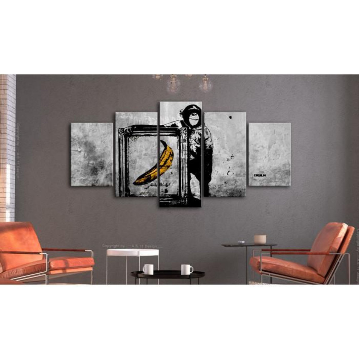 Paris Prix Tableau Imprimé 5 Panneaux  Proud Monkey Wide