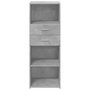Voir la diapositive 4 : VIDAXL Buffet haut gris beton 45x42,5x124 cm bois d'ingenierie