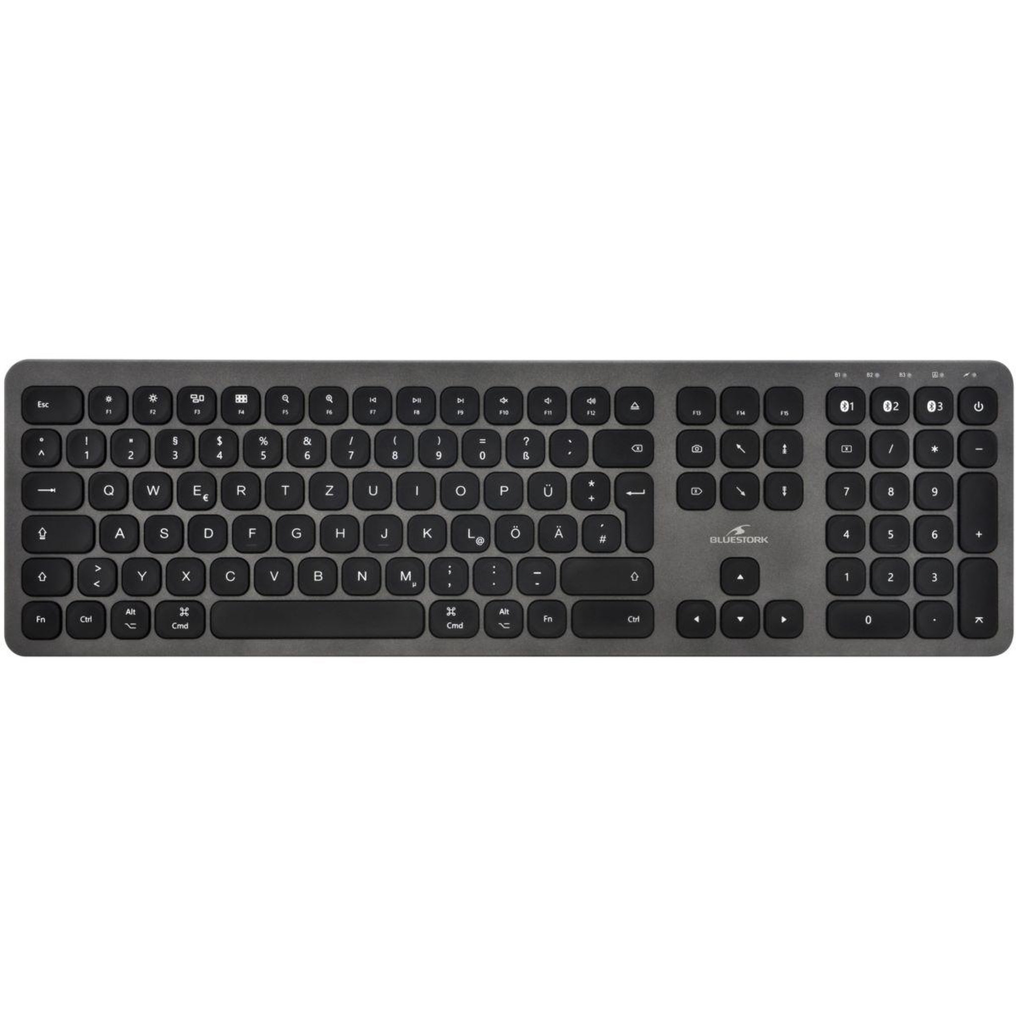 Voir la diapositive 2 : BLUESTORK Clavier sans fil KB-BT-MAC-B/FR
