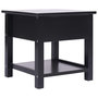 Voir la diapositive 3 : VIDAXL Table d'appoint Noir 40x40x40 cm Bois de Paulownia