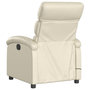 Voir la diapositive 5 : VIDAXL Fauteuil de massage inclinable electrique creme similicuir