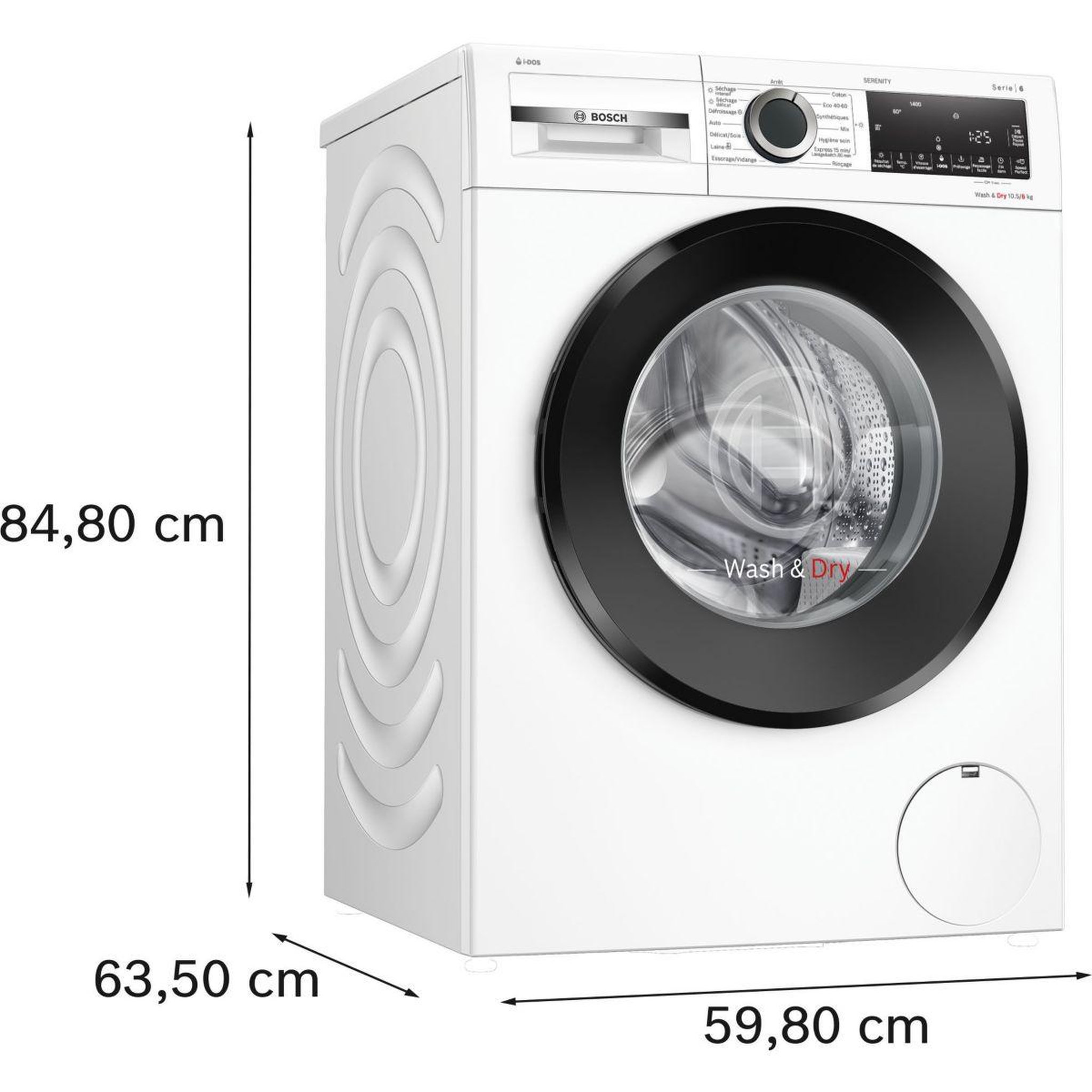 Voir la diapositive 5 : BOSCH Lave linge séchant hublot wng254asfr série 6