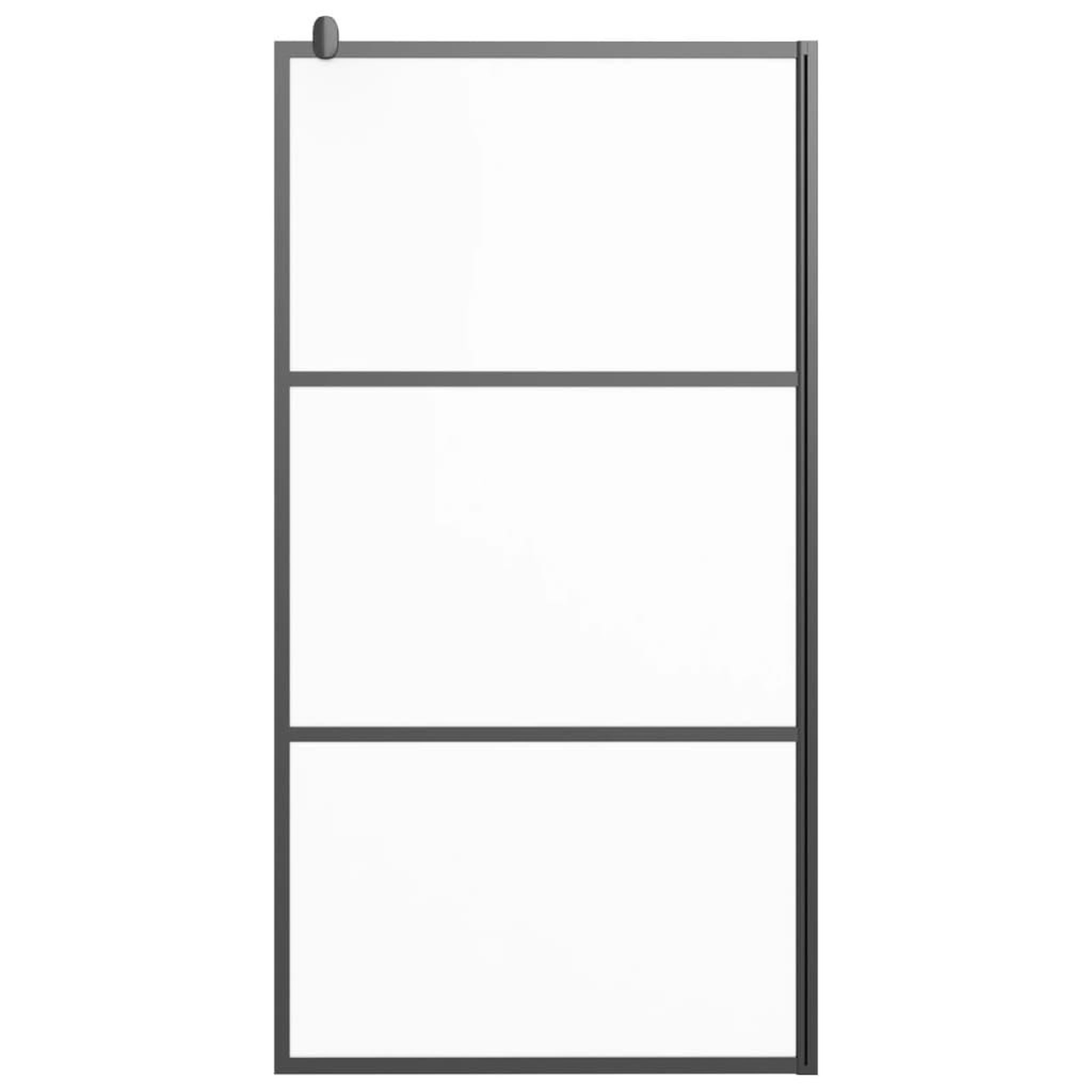 Voir la diapositive 3 : VIDAXL Paroi de douche 100x195 cm Verre ESG depoli Noir