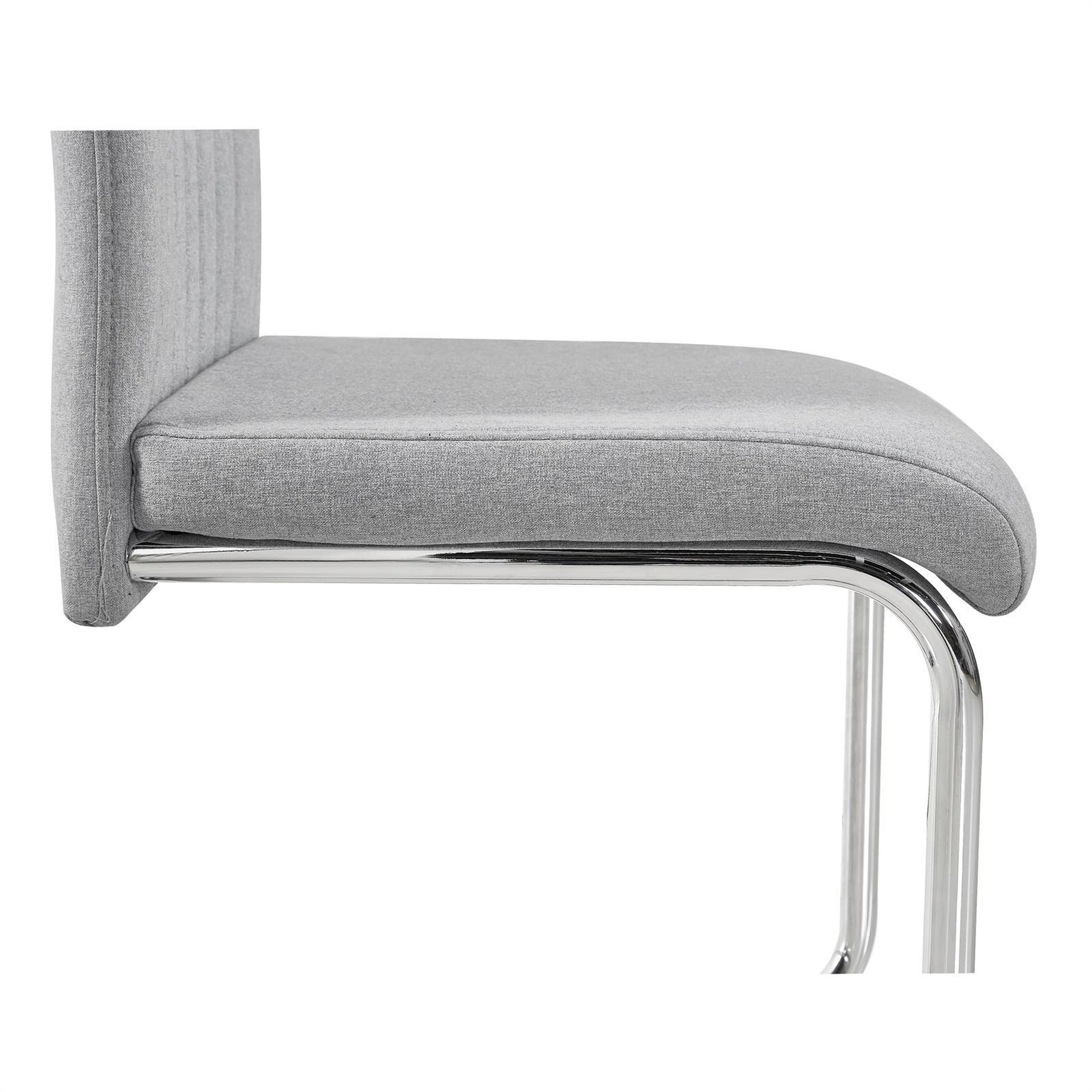 Voir la diapositive 6 : IDIMEX Lot de 4 chaises erica, en tissu