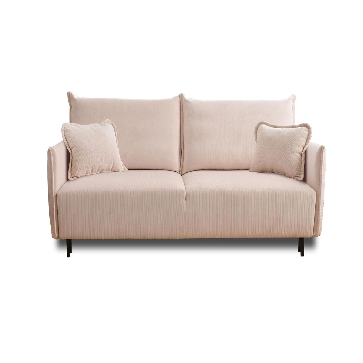 LISA DESIGN Valentina - canapé 3 places convertible - avec coffre - en velours côtelé - style contemporain