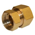 CENTRALE BRICO Manchon biconique laiton F 12 x 17 pour tube en cuivre