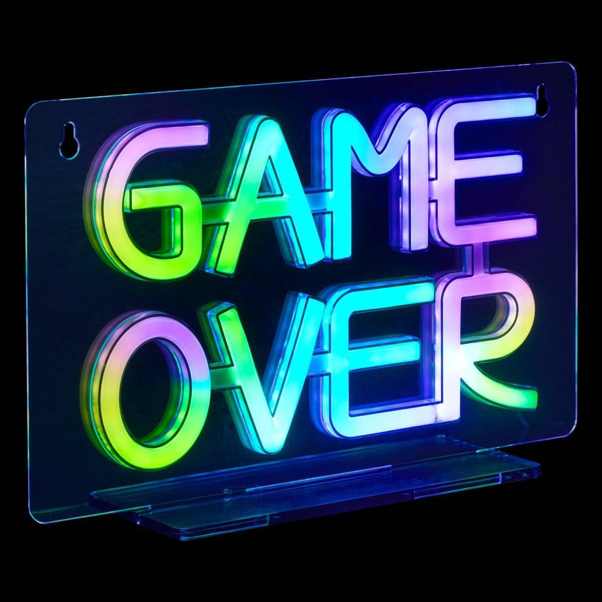 Voir la diapositive 6 : ATMOSPHERA Néon LED Déco  Game Over  30cm Multicolore