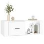 Voir la diapositive 4 : VIDAXL Table basse Blanc brillant 100x50,5x35 cm Bois d'ingenierie