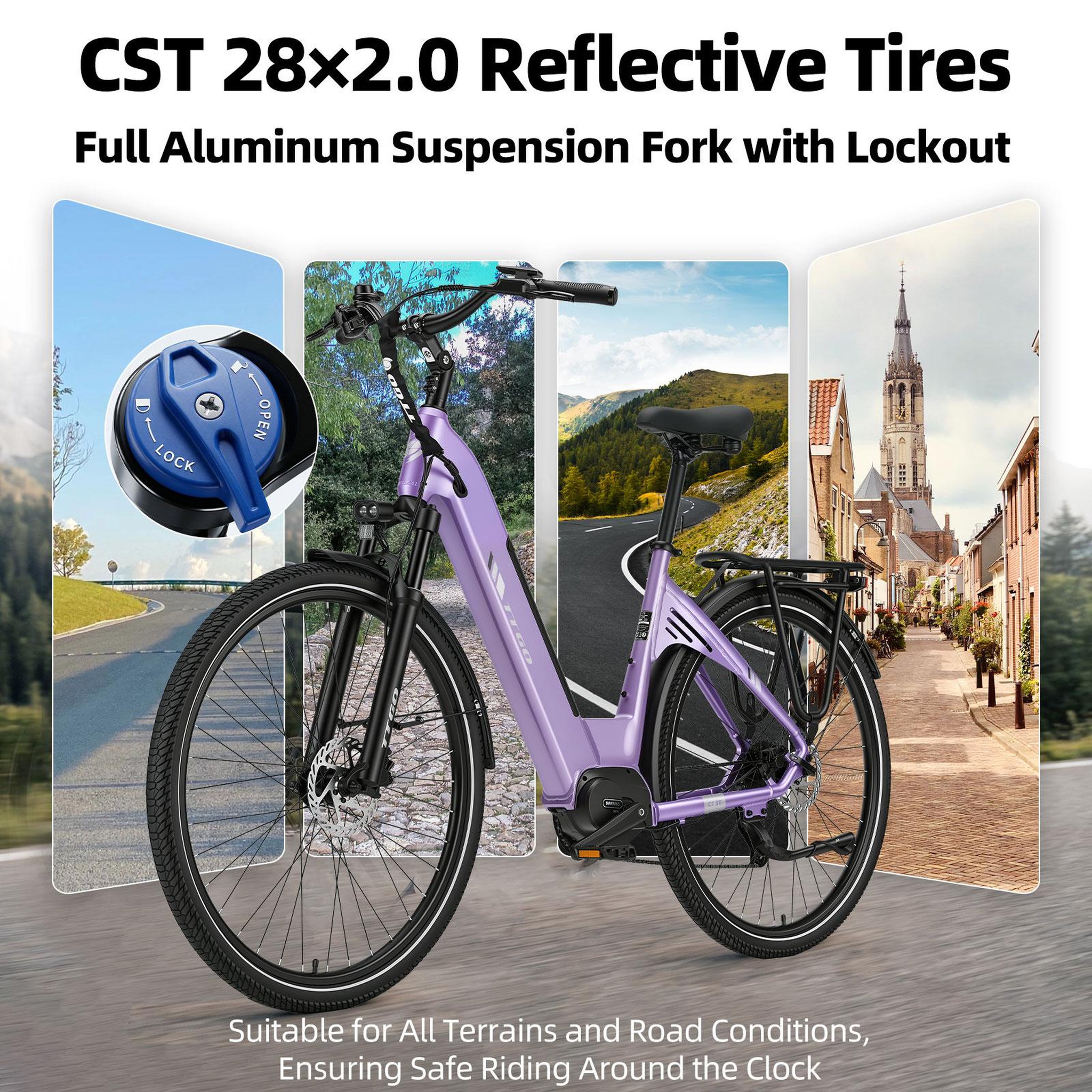 Voir la diapositive 6 : TTGO Vélo électrique TTGO C7 SE 28  à moteur central