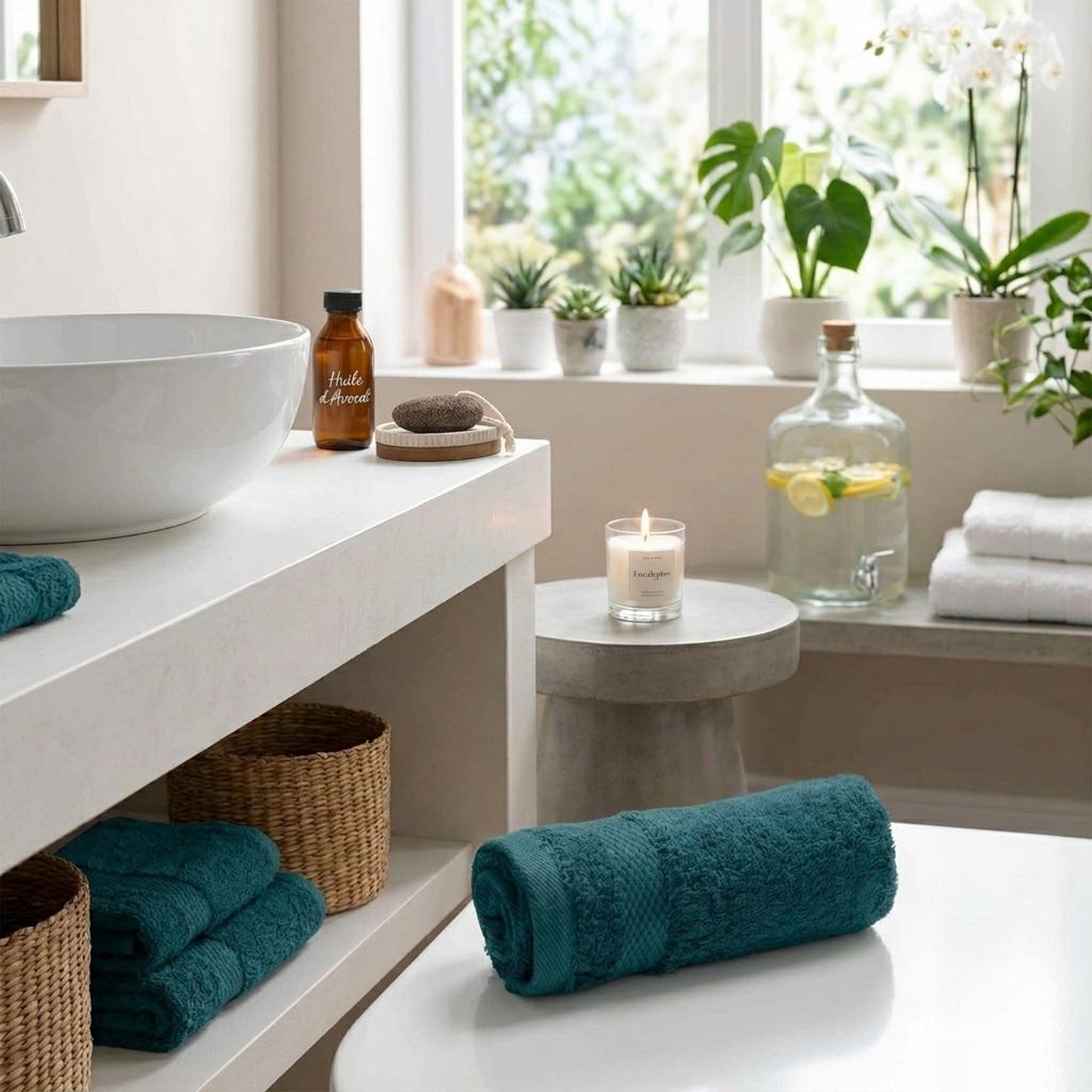 Voir la diapositive 2 : Eden Serviette de toilette collection elegante