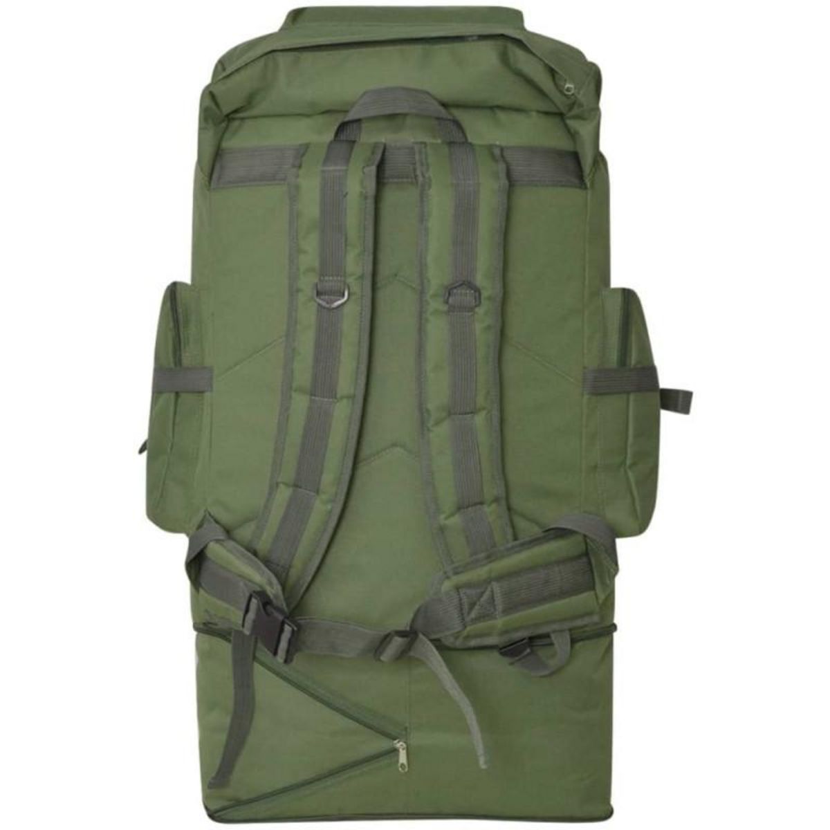 VIDAXL Sac à dos en style d armée XXL 100 L Vert