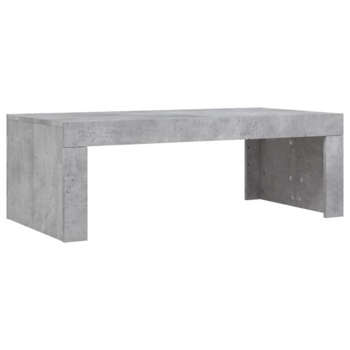 VIDAXL Table basse gris béton 102x50x36 cm bois d ingénierie