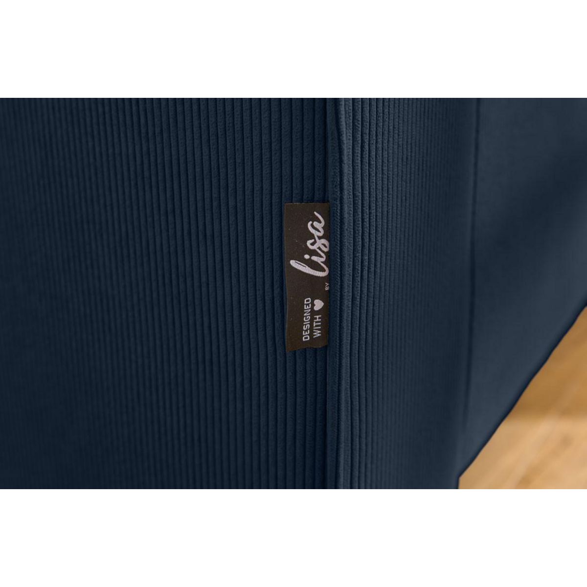 LISA DESIGN Albane - canapé d'angle droit - 4 places - en velours côtelé