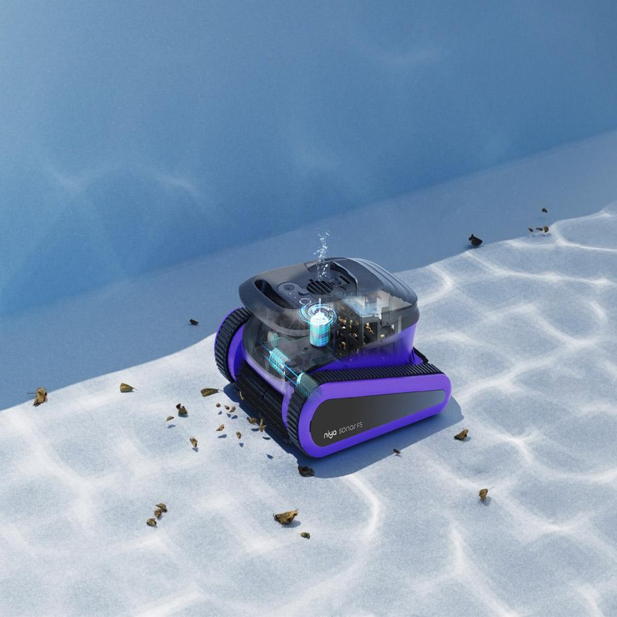Voir la diapositive 3 : Dolphin Robot de piscine sans fil sonar 50 - niya