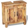 Voir la diapositive 4 : VIDAXL Meuble de salle de bain avec miroir Bois massif de manguier
