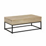 Voir la diapositive 1 : SWEEEK Table basse. loft. 1 plateau relevable. deux espaces de rangement. L 100 cm x l 55 cm x H 40.5 cm